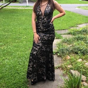 Lace prom dress